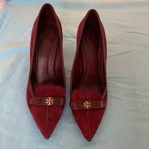 Tory Burch Size 7 Maroon Heels